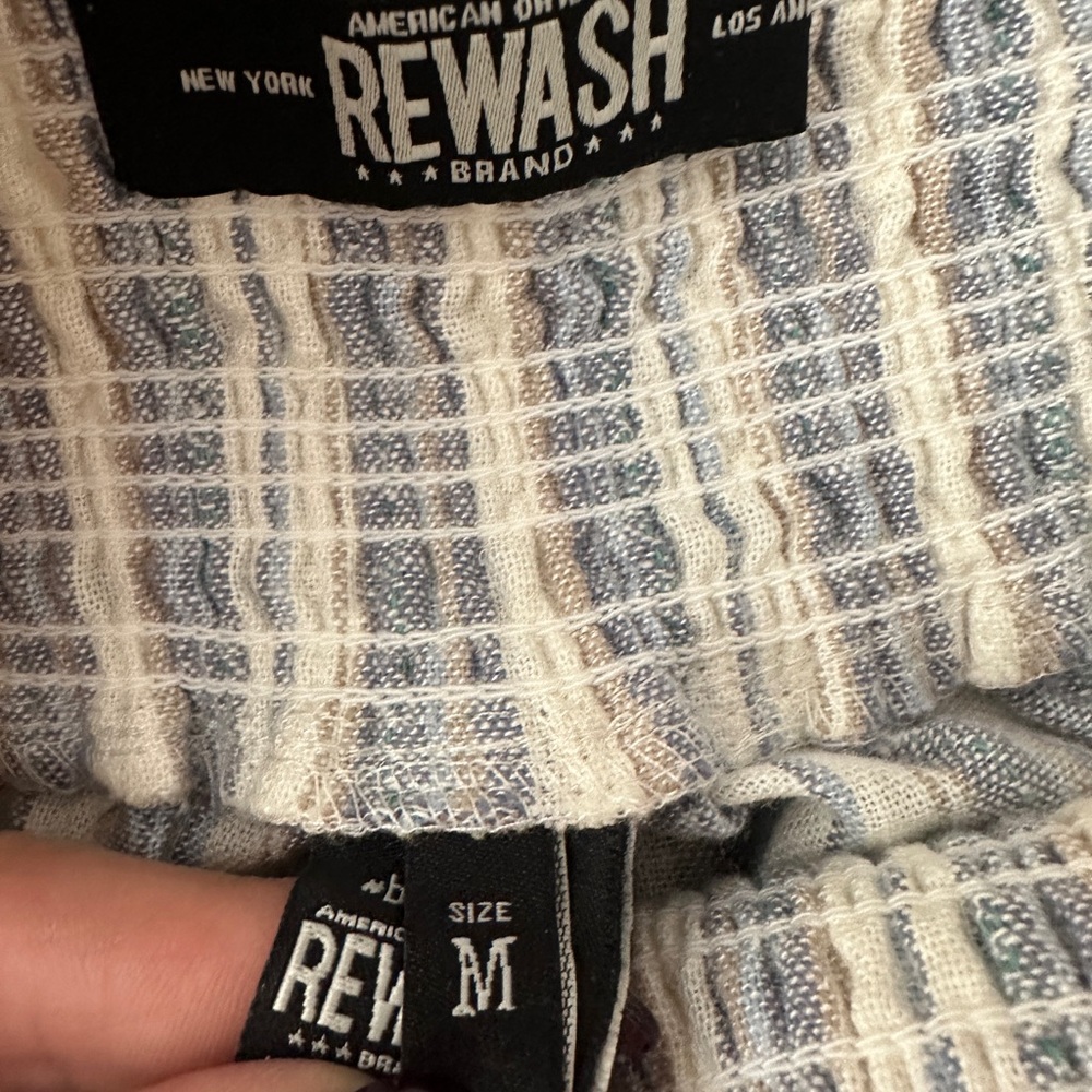 Rewash Multicolor Textured Fabric
